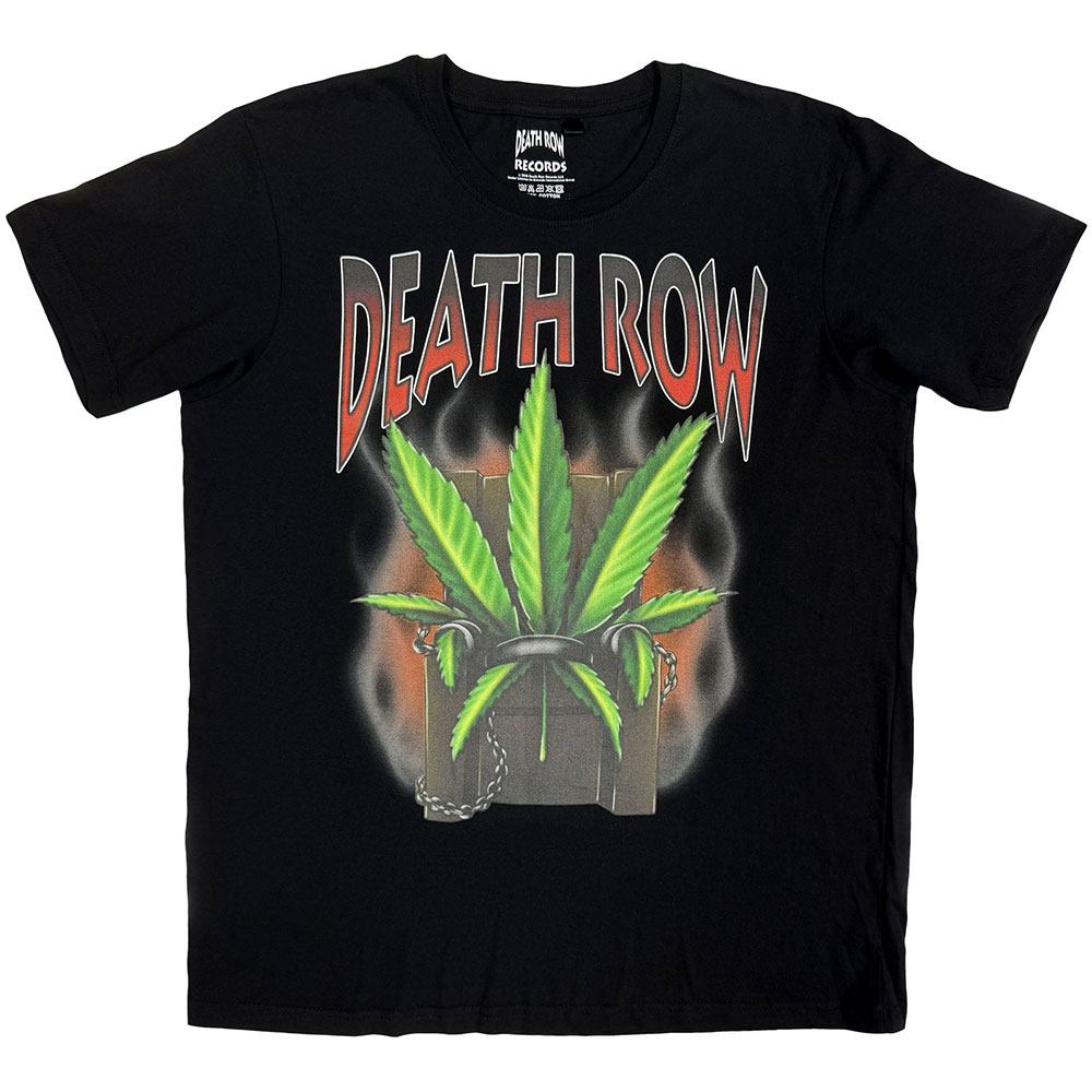 Death Row Records - Leaf Heren Tshirt - Zwart